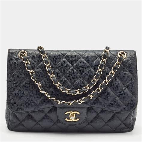 chanel jumbo caviar price 2023|Large classic handbag, Grained calfski.